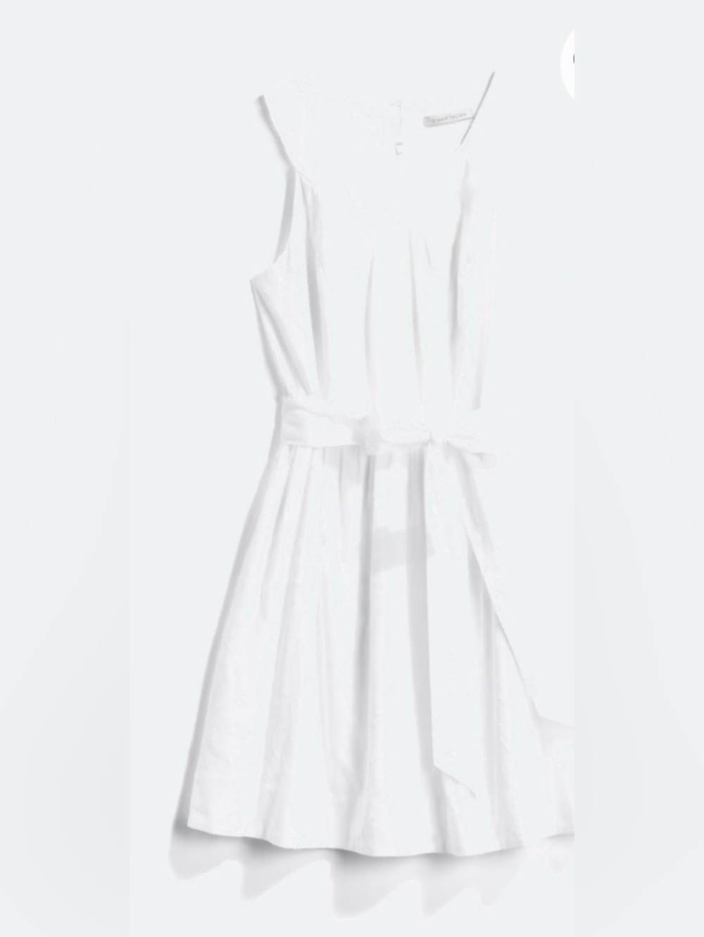 41 Hawthorn White Sleeveless Belted Mini Dress